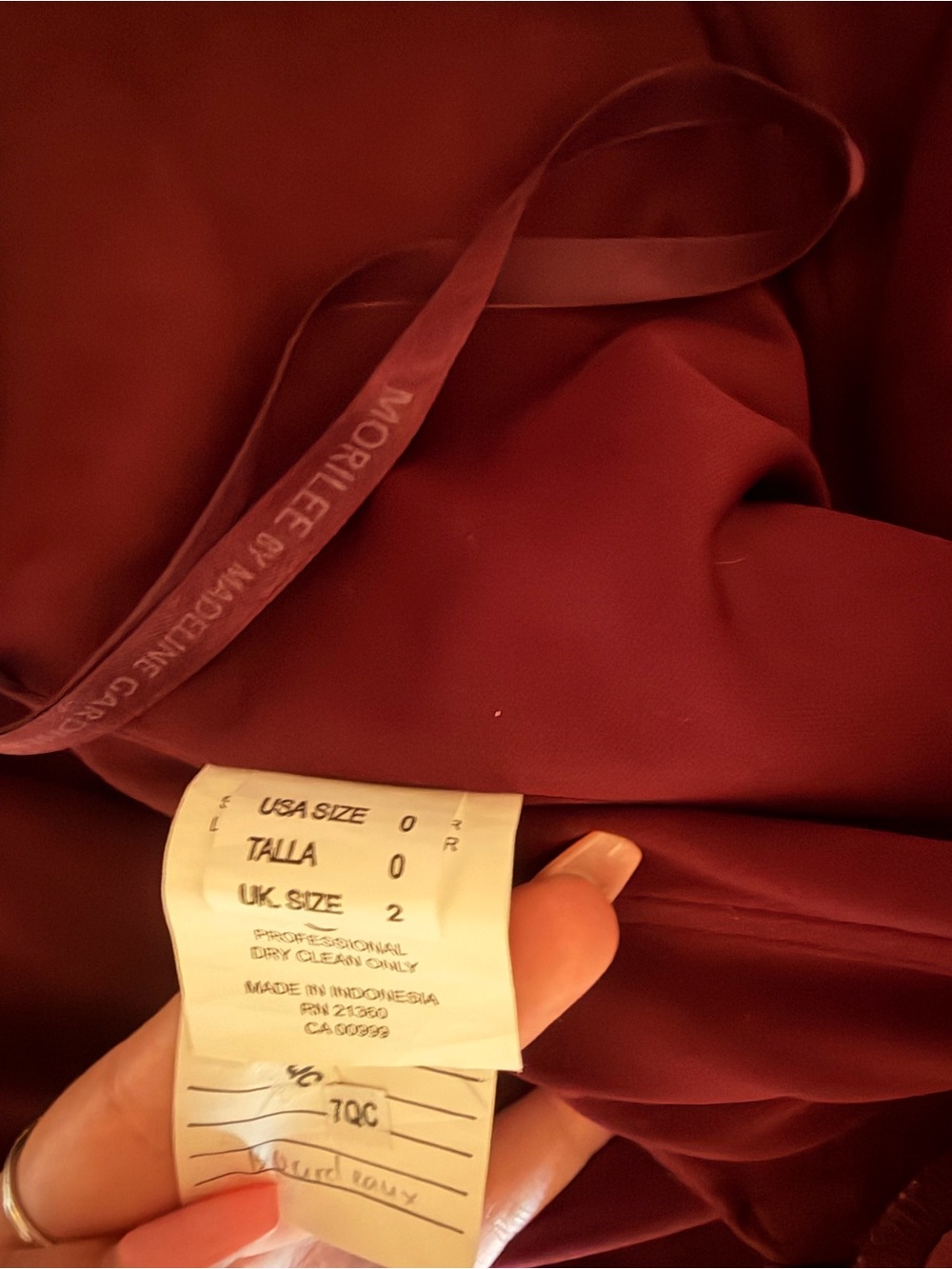 Mori Lee Men's Burgundy Suit Jacket